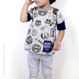 ダブル袖Tシャツ