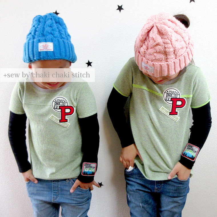 ダブル袖Tシャツ